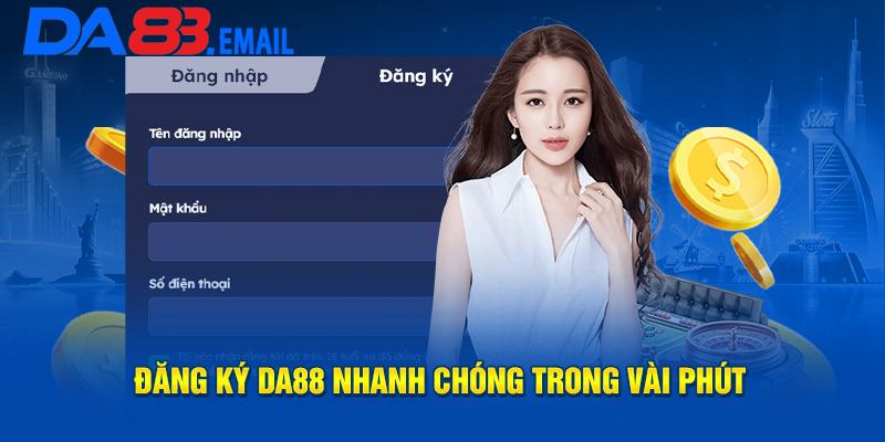 Quy trình đăng ký tài khoản Da88 đơn giản dễ thực hiện