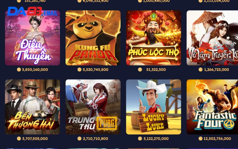 Những đặc điểm nổi bật của sảnh game nổ hũ Da88