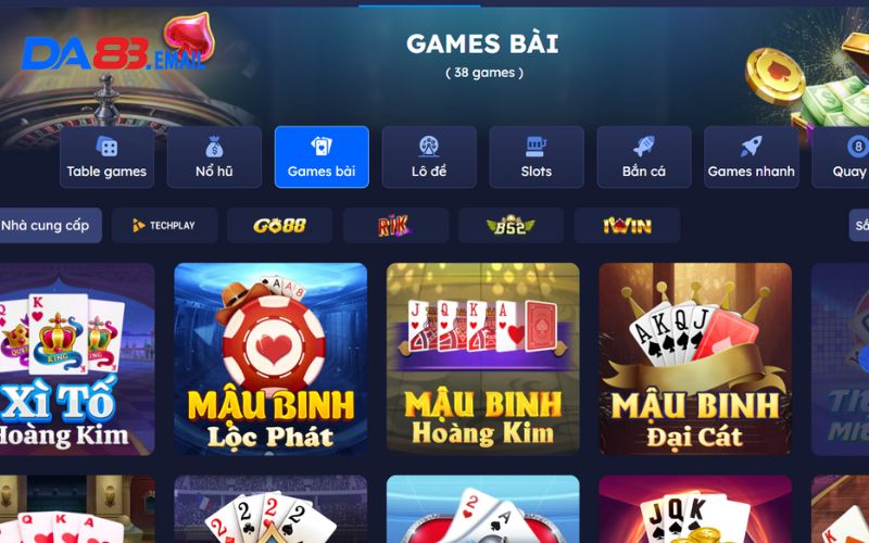 Giới thiệu vài nét về game bài Da88